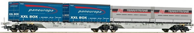 Articulated container car of AAE with 4 containers<br /><a href='images/pictures/Roco/179226.jpg' target='_blank'>Full size image</a>